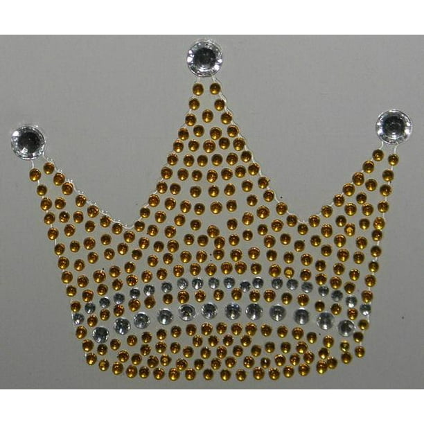 Gold Crown Glitter Sticker Each Walmart Com Walmart Com