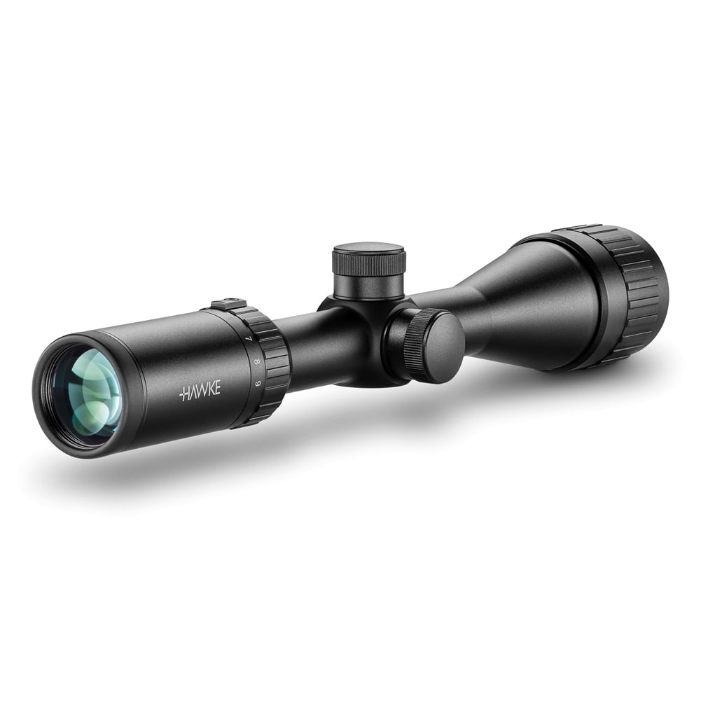 HAWKE Vantage 3-9x40 AO Mil-Dot Riflescope with Match Mount 1in Medium Weaver Scope Rings (14123+22113)