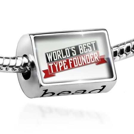 Bead Worlds Best Type Founder Charm Fits All European (Best Typist In The World)