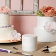 thumbnail image 3 of 3 Piece Round Foam Cake Dummy Set for Decorating, Faux Cake in 3 Sizes for Birthday, Wedding Display (10.8 Inches Tall), 3 of 8