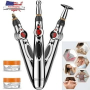 iMeshbean Electronic Acupuncture Pen Electric Meridians Therapy Heal Massage Pen Meridian Energy Pen Relief Pain Tool