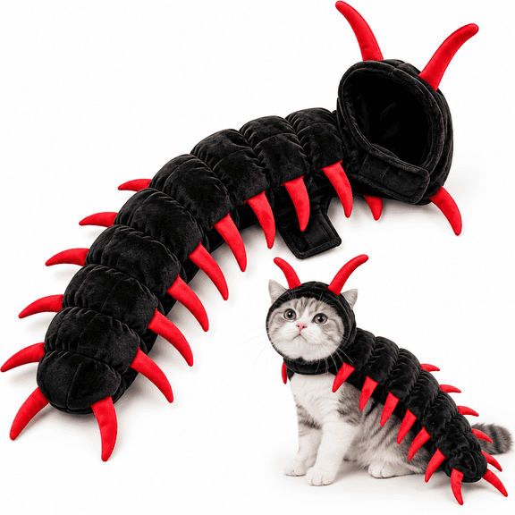 Cat Centipede Costume, Funny Centipede Halloween Outfit, Plush Pet Outfit