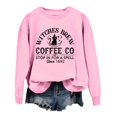thumbnail image 4 of Venzia Women Halloween Crewneck Sweatshirt, Black Long Sleeve Pullover Top, Casual Fall Graphic Sweatshirt, 4 of 4