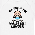thumbnail image 4 of Inktastic Dad is Worlds Best Lawyer Boys Baby Bodysuit, 4 of 5