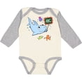 thumbnail image 3 of Inktastic Teacher Shark with School of Fish Boys or Girls Long Sleeve Baby Bodysuit, 3 of 5
