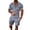 Grey, variant on FAOWME Men's Summer 2 Piece Set Short Sleeved Lapel Half Zipper Solid Color Top And Shorts Comfortable Fashion Outfits For Casual Daily Wear,L,Grey