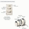 thumbnail image 2 of Caraway Ceramic Non-Stick Pots & Pans Cookware Set, 12- Piece, Cream, 2 of 9