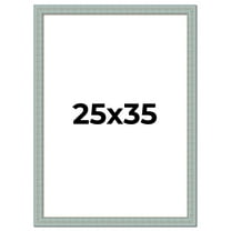 25x35 Frame Blue Teal Distressed Solid Wood Picture Frame | 1.625 Inch Moulding Width | Sonoma Blue