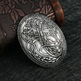 thumbnail image 2 of SIEYIO Scandinavian Wolf Shield Brooch Adornment Fashionable Lapel Pin for Daily Wear Dates, 2 of 14