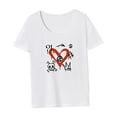 thumbnail image 4 of Camiseta para mujer de verano clásico traje cuello redondo camisa para viajes trabajo mochilero S, 4 of 7