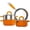 Set/6ORA, variant on Stainless Steel Cookware Set, 5 Ply Pots and Pans Set 7 Piece, 4 3 2 QT Pot Pan with Lid and Steaming, Compatible with All Stovetops, Dishwasher Safe