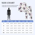 thumbnail image 2 of Mens Pajamas Set, Cute French Bulldog Love Stars Button Down Long Sleeve Loungewear Sleepwear Pjs sets for Men, 2 of 5