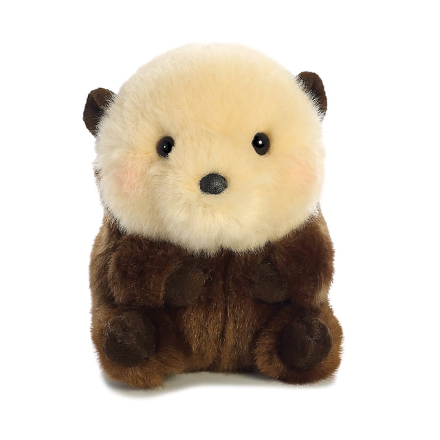 Peluche Aurora® Round Rolly Pet™ Smiles Sea Otter™