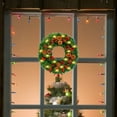 thumbnail image 6 of EWASWON Christmas 11.8 Inch Pre-lit Christmas Wreath, Artificial Green LED Lighted Wreath, Door Hanging Holiday Decoration, 6 of 6