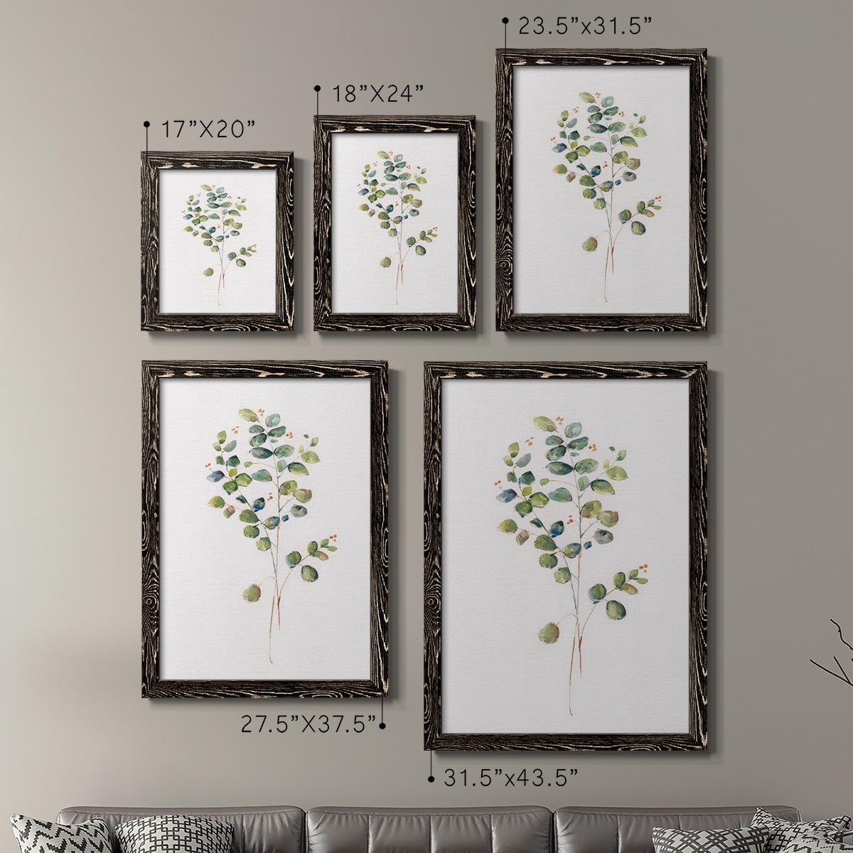 Eucalyptus I - Premium Framed Canvas 2 Piece Set - Ready to Hang