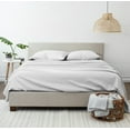 thumbnail image 3 of Noble Linens 4 Piece Pattern Microfiber Bed Sheets Set, Light Gray Beaded Arrows, Full, 3 of 11