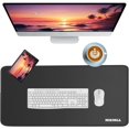 thumbnail image 2 of SHIQI-3mm Premium Black Mouse Pad with Waterproof Cloth Surface, Hemmed Edges, and Anti-Slip Rubber Base 15.7 X 35.5 in, 2 of 4