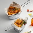 thumbnail image 4 of LShunze Mini Square Fry Baskets,Stainless Steel Fry Basket with Handle Steel French Fry Chip Basket French Fries Desk Food Presentation Mesh Basket Kitchen Cooking Tool, 4 of 8
