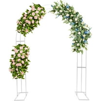 8.53Ft Garden Arch Arbor Heavy Duty Metal Arbour Archway for Wedding Ceremony Party Plant Climbing Rose Vines Lawn Courtyard Patio