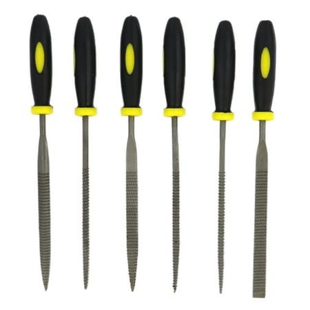 

6 Pcs Mini Metal Rasp Needle Files Set for Plastic Model Jewelry High Toughness