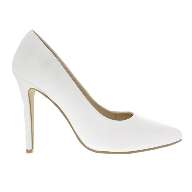 Zapatillas Liliana color blanco croco charol 26.0 Dorothy Gaynor Zapatillas Liliana color blanco croco charol 26.0