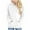 White, variant on Essentials Hoodie Sweatshirt for Women Round-neck Color-blocked Raglan Long-sleeved T-shirt Loose Top Fall Outfits Fashion Clothes