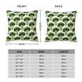 thumbnail image 2 of Pofeuu Cute Broccoli Print Double-sided plush pillowcase Square Throw Pillow Covers Pillows Cover for Living Room Bedroom Sofa Couch Cushion Cover（No pillow core）-24"x24", 2 of 7