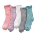 thumbnail image 1 of Pairs Thicken Chic Mid-calf Length Socks Stylish Outdoor Women Stockings, 1 of 5