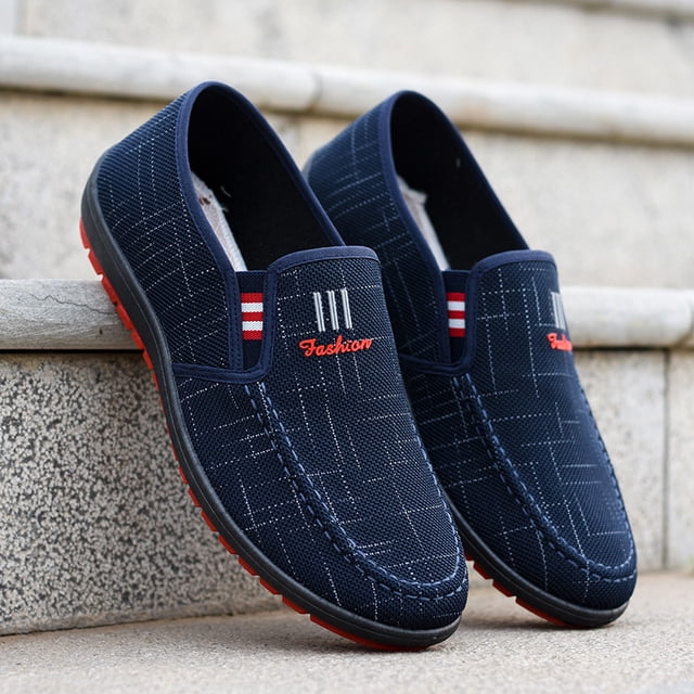 Zapatos Zapatos casuales de lona para hombre Zapatos de tela viejos Zapatos sin cordones para hombre