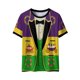 thumbnail image 2 of Xuyuer Women's Carnival Printed Round Neck Solid Color Short Sleeve Casual Loose T-Shirt, 2 of 8