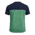 thumbnail image 5 of Mens Button Crewneck T-Shirts Short Sleeve Shirts for Men with Pocket Vintage Color Block Pullover Tees Tops 4th of July, 5 of 8