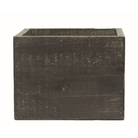 Square Black Washed Planter