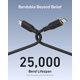 thumbnail image 5 of Cable USB C Anker, 240 W, tipo C, cable de flujo de carga rápida de 6 pies, 5 of 6