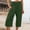 Green, variant on ICQOVD Women Pants Women's Loose Wide Leg Pants High Waist Straight Pants Casual Pants Rollbacks Navy