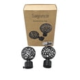 thumbnail image 4 of SAIJYUNCOI Decorative window finials Black Hollow Sphere Design Curtain Rod Finials, 2 Pack, 4 of 6