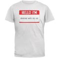 thumbnail image 1 of Halloween Bonjour Je Suis Obsédé par Mon Chat T-Shirt pour Hommes, 1 of 1