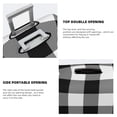thumbnail image 6 of Wukai White And Black Plaid Elastic Luggage Cover: Personalized Protection for Your Suitcase - Fits 19~29-inch, Washable & Durable Travel Companion-, 6 of 8