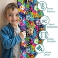 thumbnail image 3 of Blackout Kids Curtains,Football and Graffiti Multicolor Pattern Children's Insulated Curtains Set Of 2,Bedroom Essentials,Toddler Room Decor 52"x84", 3 of 5