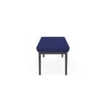 thumbnail image 5 of Lesro Lenox Steel Fabric 3-Seat Waiting Room Guest Bench in Charcoal/Open House Cobalt Blue, 5 of 5