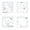 A, variant on 4Pcs Quilting Templates Clear Acrylic Quilting Ruler Freemotion Quilting Ruler Stencils Sewing Ruler Patchwork Tool
