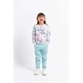 thumbnail image 2 of Patterned Sweatshirt (in Watercolor Floral) with embroidery - Ecru, 2 of 10