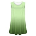 thumbnail image 4 of QUINDOS Tank Tops for Women Green Summer Workout Oversized Short Sleeved T-shirt Loose Tank Tops Camisoles for Women, 4 of 5