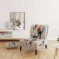 thumbnail image 2 of Designart "Geometric Metamorphosis Colorful Suprematism" Chaise d'Appoint Abstraite Multicolore - Fauteuil Moderne pour Chambre, 2 of 7