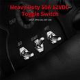 thumbnail image 2 of 50A 12V DC Heavy Duty Toggle Switch R13-401-103 Car Toggle Switch Car Modified High Current Toggle Switch, 2 of 6