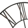 thumbnail image 3 of Solange Round Metal Wall Clock - 36" Dark Brown, 3 of 5