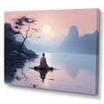 thumbnail image 2 of Designart "Buddhist Serenity Peach Buddhism I" Spiritual Canvas Art Print, 2 of 5