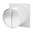 WALFRONT Wall Mounted Exhaust Fan Low Noise Home Bathroom Kitchen Garage Air Vent Ventilation