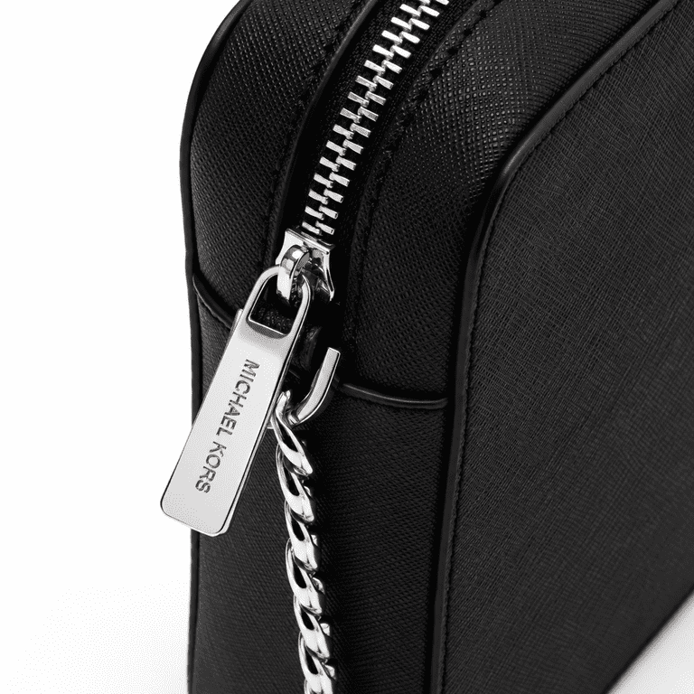 Michael Kors, Women's Crossbody Bag, Silver, Leather, 9.5