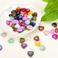 thumbnail image 4 of Heart Crystals Stone, Natural Crystal Polished Love Gemstone Rose Quartz Pocket Bulk Set Gifts Red, 4 of 6