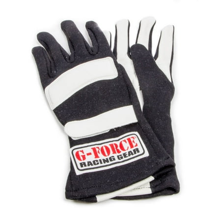 G-FORCE Double Layer Large Black G5 RaceGrip Driving Gloves P/N (Best Car Racing Gloves)